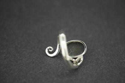 Easdale Gold Sterling Silver Oval Trinity Ring