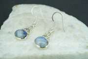 Moonstone Sterling Silver Celtic Earrings