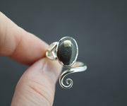 Easdale Gold Sterling Silver Oval Trinity Ring