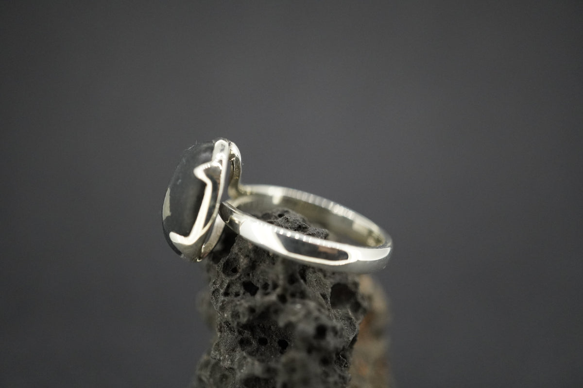 Easdale Gold Sterling Silver Oval Ring