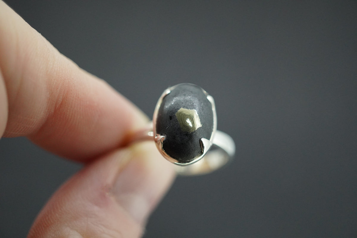 Easdale Gold Sterling Silver Oval Ring