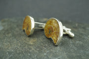 Ammonite Sterling Silver Cufflinks 23x19mm