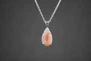 Scottish Agate Sterling Silver Drop Pendant