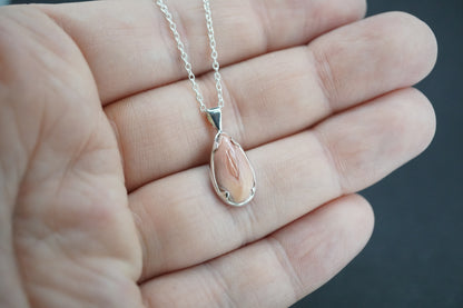 Scottish Agate Sterling Silver Drop Pendant