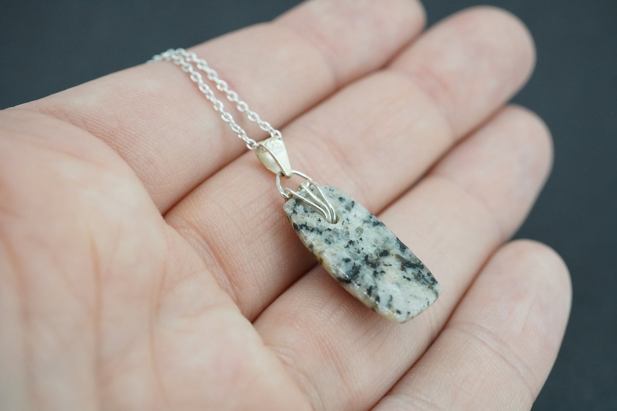 Edinburgh Cobblestone Sterling Silver Clasp Pendant