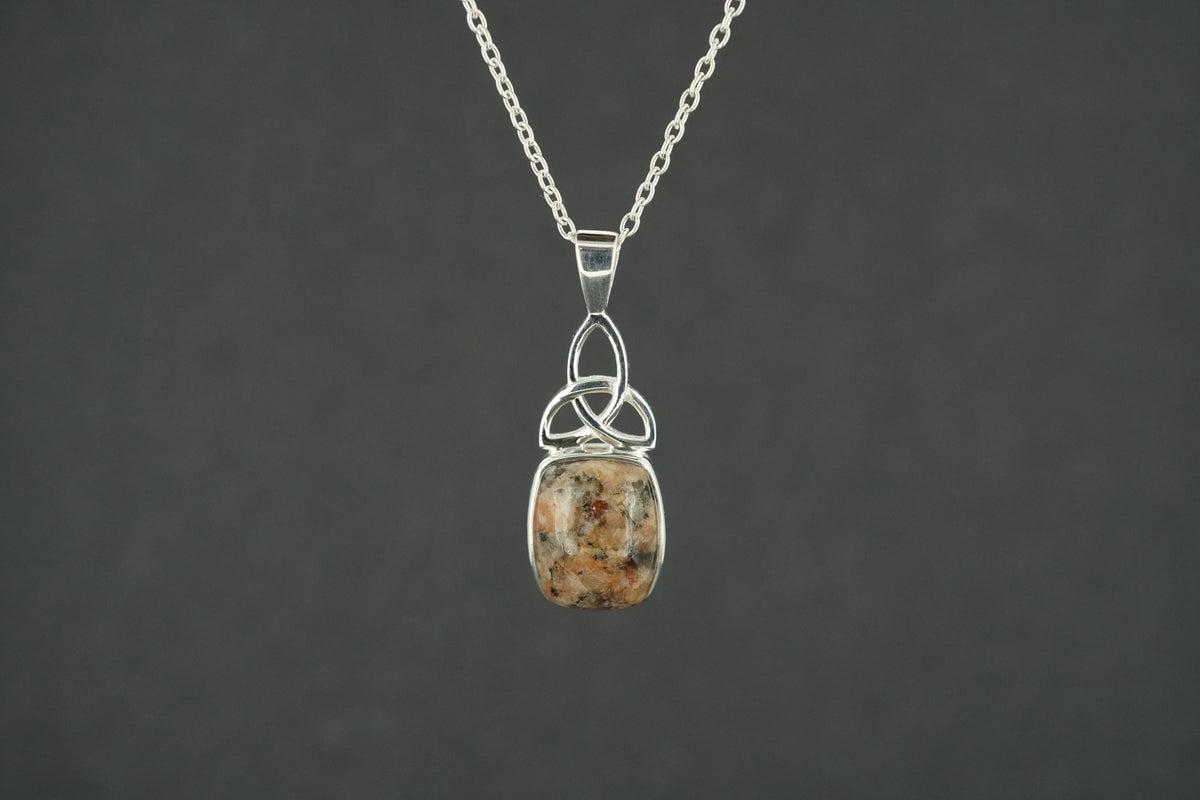 Edinburgh Cobblestone Sterling Silver Celtic Pendant