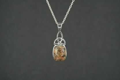 Edinburgh Cobblestone Sterling Silver Celtic Pendant
