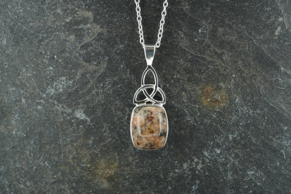 Edinburgh Cobblestone Sterling Silver Celtic Pendant