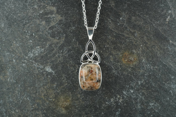 Edinburgh Cobblestone Sterling Silver Celtic Pendant