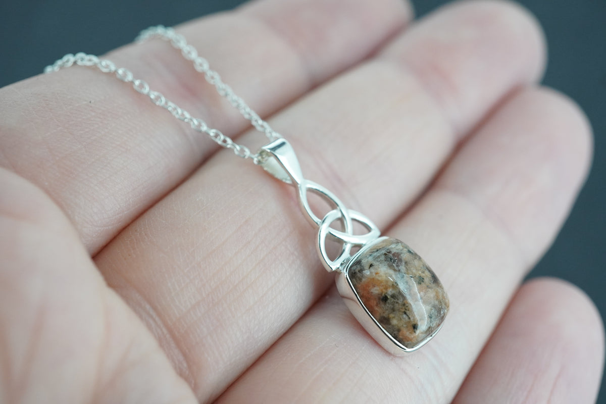 Edinburgh Cobblestone Sterling Silver Celtic Pendant