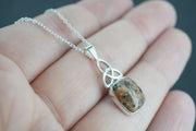 Edinburgh Cobblestone Sterling Silver Celtic Pendant