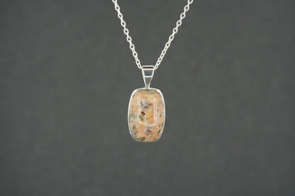 Pink Edinburgh Cobblestone Sterling Silver Pendant