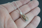 Pink Edinburgh Cobblestone Sterling Silver Pendant
