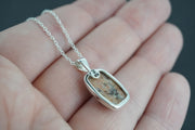 Pink Edinburgh Cobblestone Sterling Silver Pendant