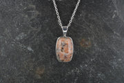 Pink Edinburgh Cobblestone Sterling Silver Pendant