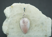 Scottish Agate Sterling Silver Drop Knot Pendant