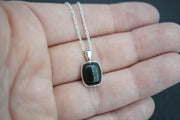 Edinburgh Cobblestone Sterling Silver Black Small Pendant