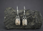 Edinburgh Cobblestone Sterling Silver White Celtic Earrings