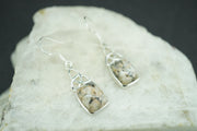 Edinburgh Cobblestone Sterling Silver White Celtic Earrings