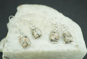 Edinburgh Cobblestone Sterling Silver White Celtic Earrings