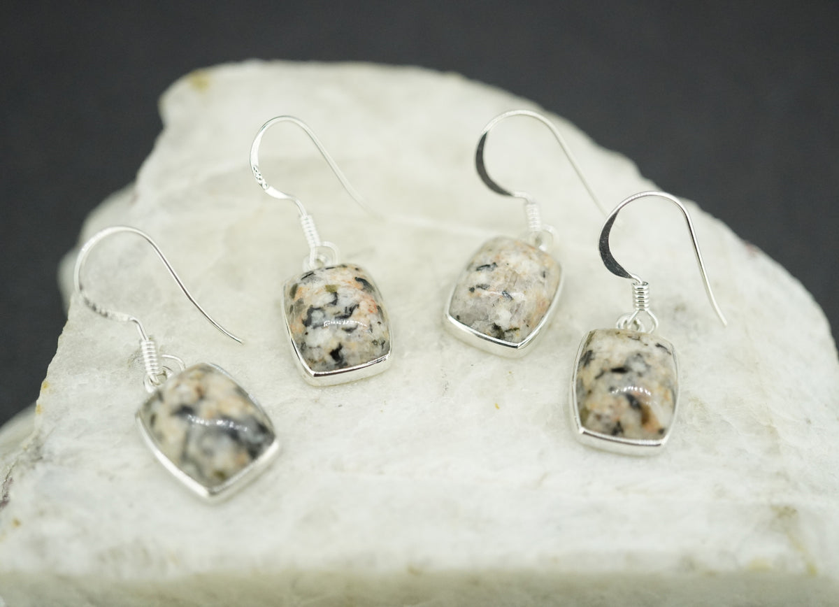 Edinburgh Cobblestone Sterling Silver White Earrings