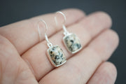 Edinburgh Cobblestone Sterling Silver White Earrings