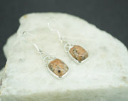 Edinburgh Cobblestone Sterling Silver Pink Celtic Earrings