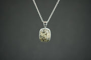 Edinburgh Cobblestone Sterling Silver Pendant - Square