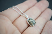 Edinburgh Cobblestone Sterling Silver Pendant - Square