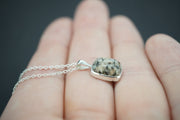 Edinburgh Cobblestone Sterling Silver Pendant - Square