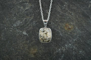 Edinburgh Cobblestone Sterling Silver Pendant - Square