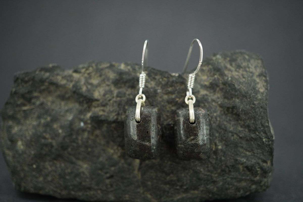 Edinburgh Cobblestone Sterling Silver Drop Earrings