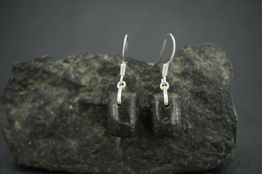 Edinburgh Cobblestone Sterling Silver Drop Earrings
