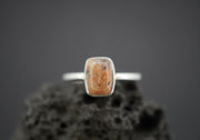 Edinburgh Cobblestone Rectangular Pink Petite Ring