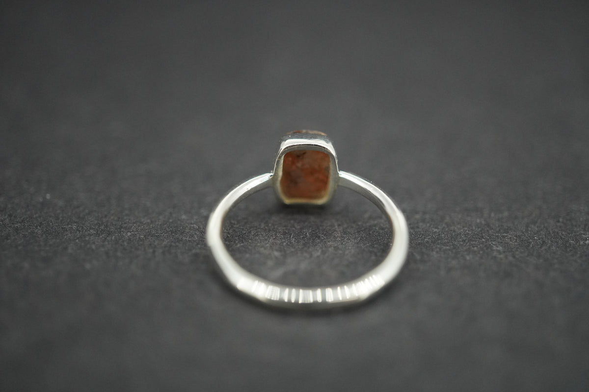 Edinburgh Cobblestone Rectangular Pink Petite Ring