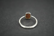 Edinburgh Cobblestone Rectangular Pink Petite Ring