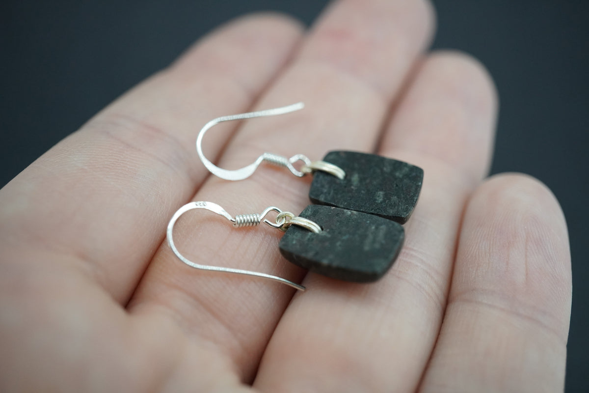 Edinburgh Cobblestone Sterling Silver Drop Earrings