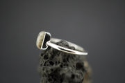 Edinburgh Cobblestone Rectangular White Petite Ring