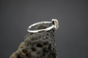 Edinburgh Cobblestone Rectangular White Petite Ring