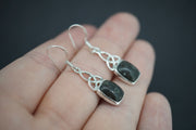 Edinburgh Cobblestone Sterling Silver Celtic Earrings
