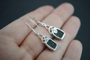 Edinburgh Cobblestone Sterling Silver Celtic Earrings