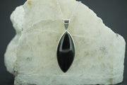 Edinburgh Castle Rock Sterling Silver Marquise Pendant