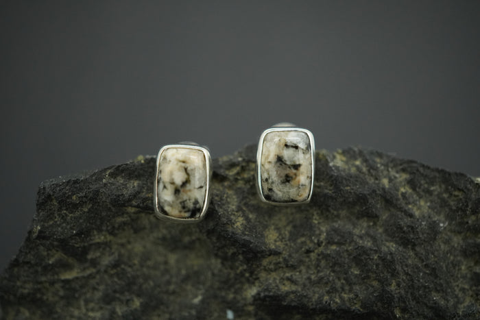 Edinburgh Cobblestone Sterling Silver Stud Earrings