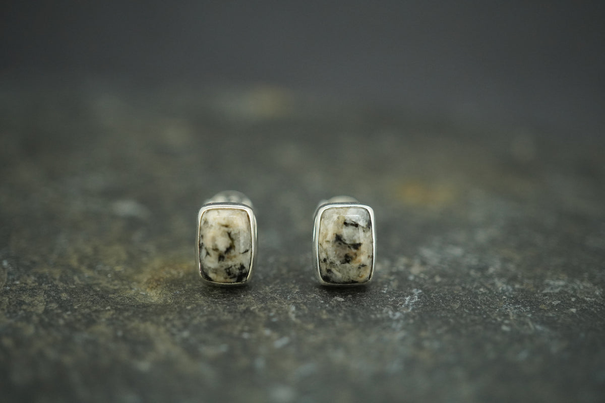 Edinburgh Cobblestone Sterling Silver Stud Earrings