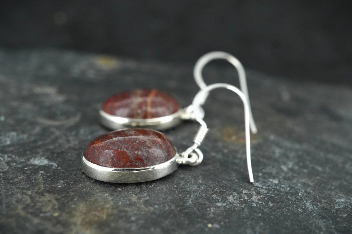 Arthur's Seat Jasper Sterling Silver Drop Earrings image 2