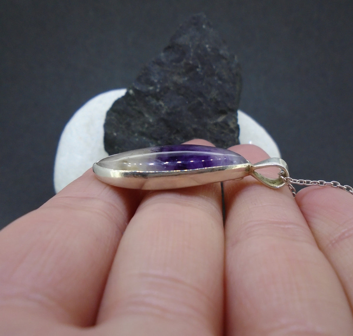 Blue John Sterling Silver Pendant image 3