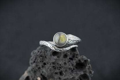 Skye Marble Sterling Silver Serpent Ring image 0