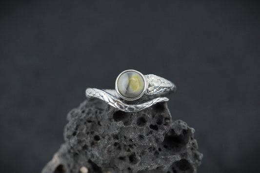 Skye Marble Sterling Silver Serpent Ring image 0