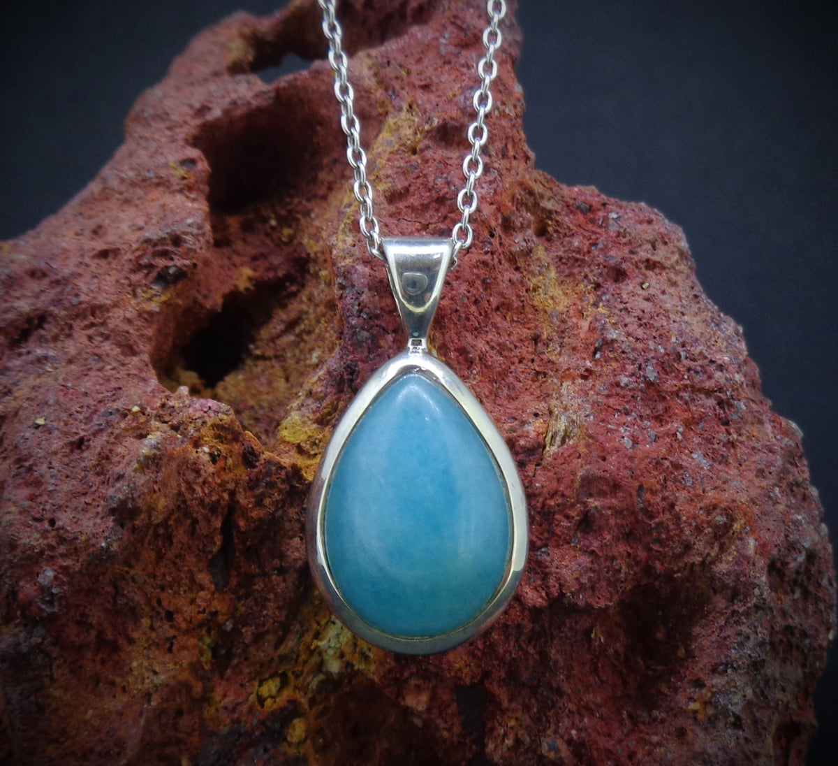Amazonite Sterling Silver Pendant image 0