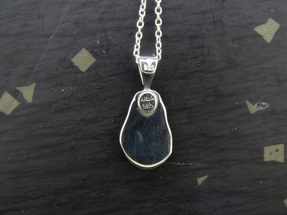 Large Gold Nugget Sterling Silver Pendant - 22x10mm image 4